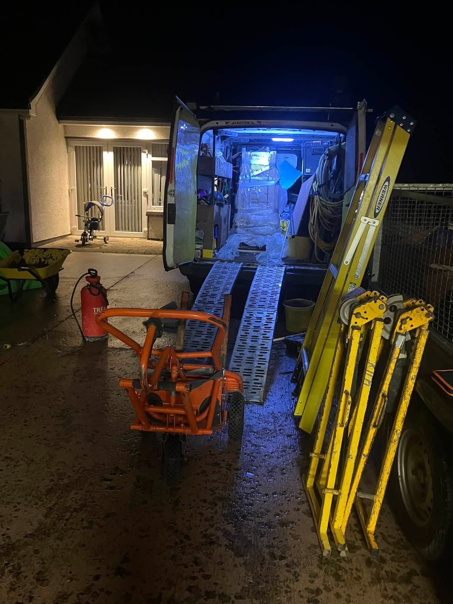 Oil Heating Work and Site Preparation in Moy - BMK job photo 2