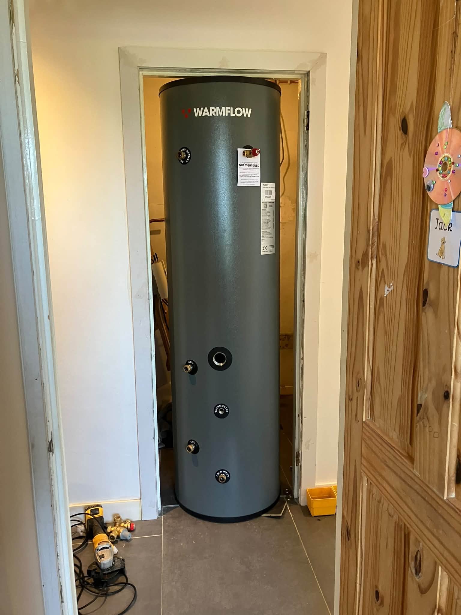290L Pressurised Hot Water Cylinder Installation – Dungannon - BMK job photo 3