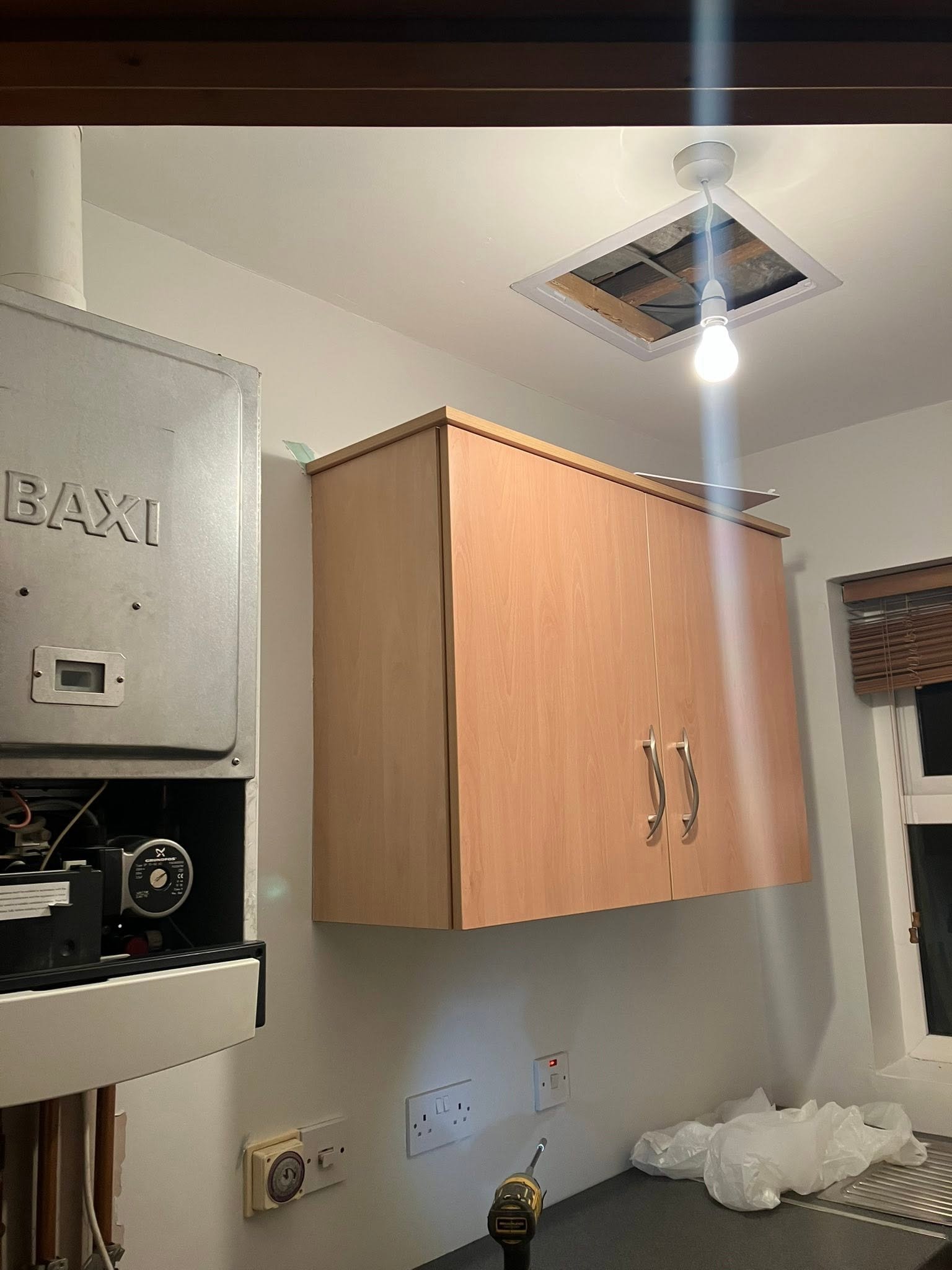 Baxi Boiler Inspection and Heating Pipework in Stewartstown - BMK job photo 1