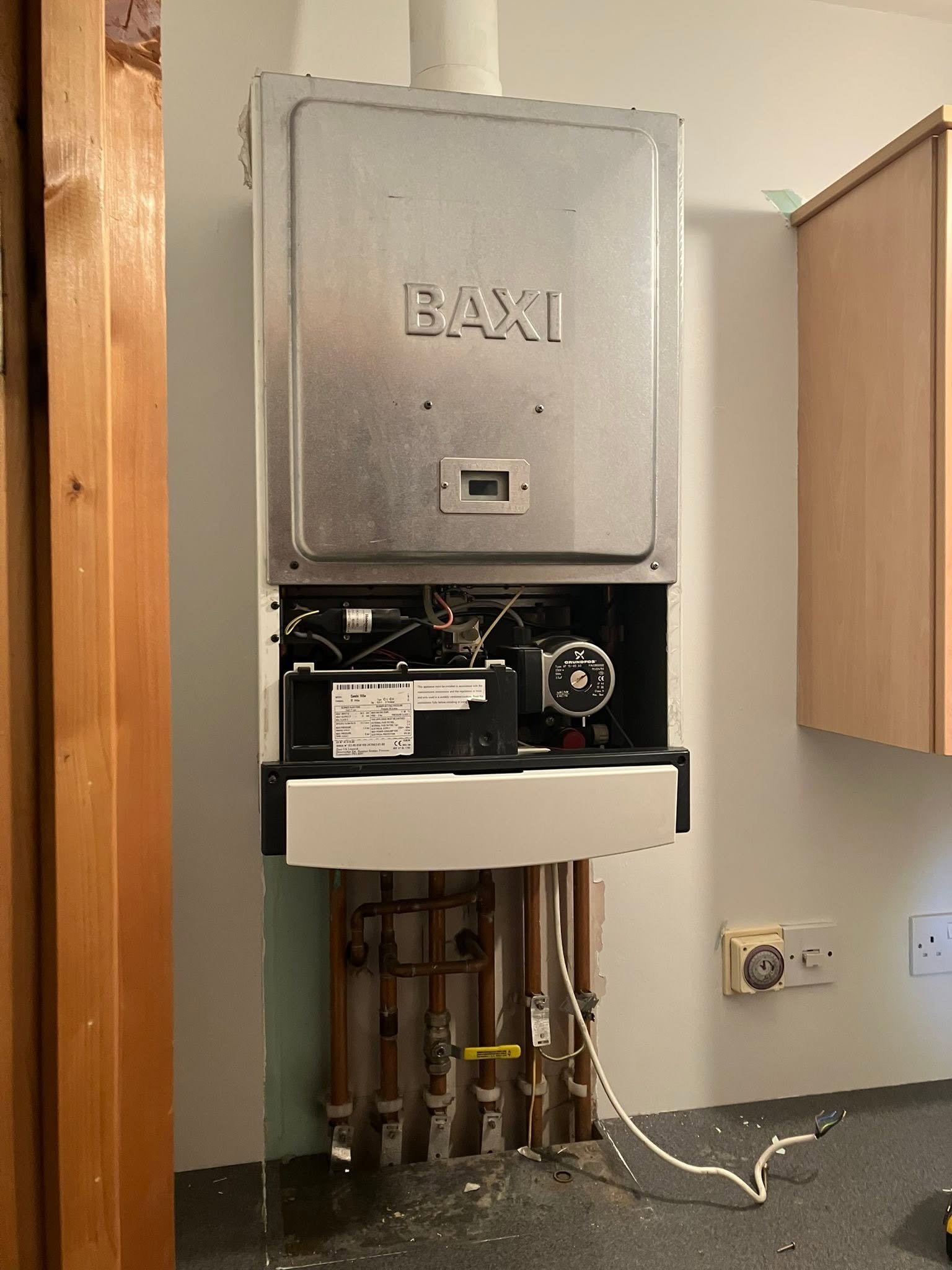 Baxi Boiler Inspection and Heating Pipework in Stewartstown - BMK job photo 2