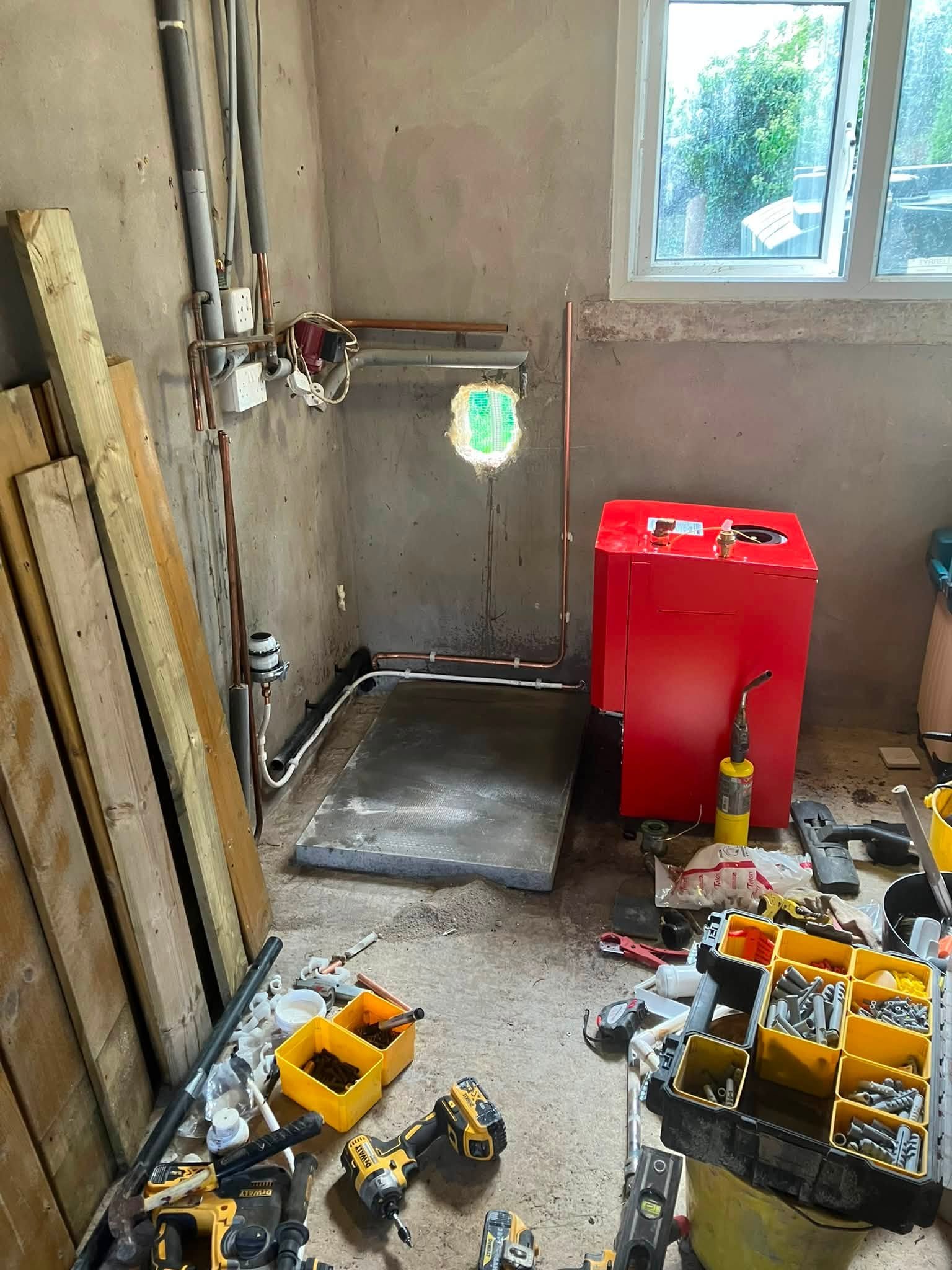 Oil Boiler and Heating Pipework in Cookstown - BMK job photo 1